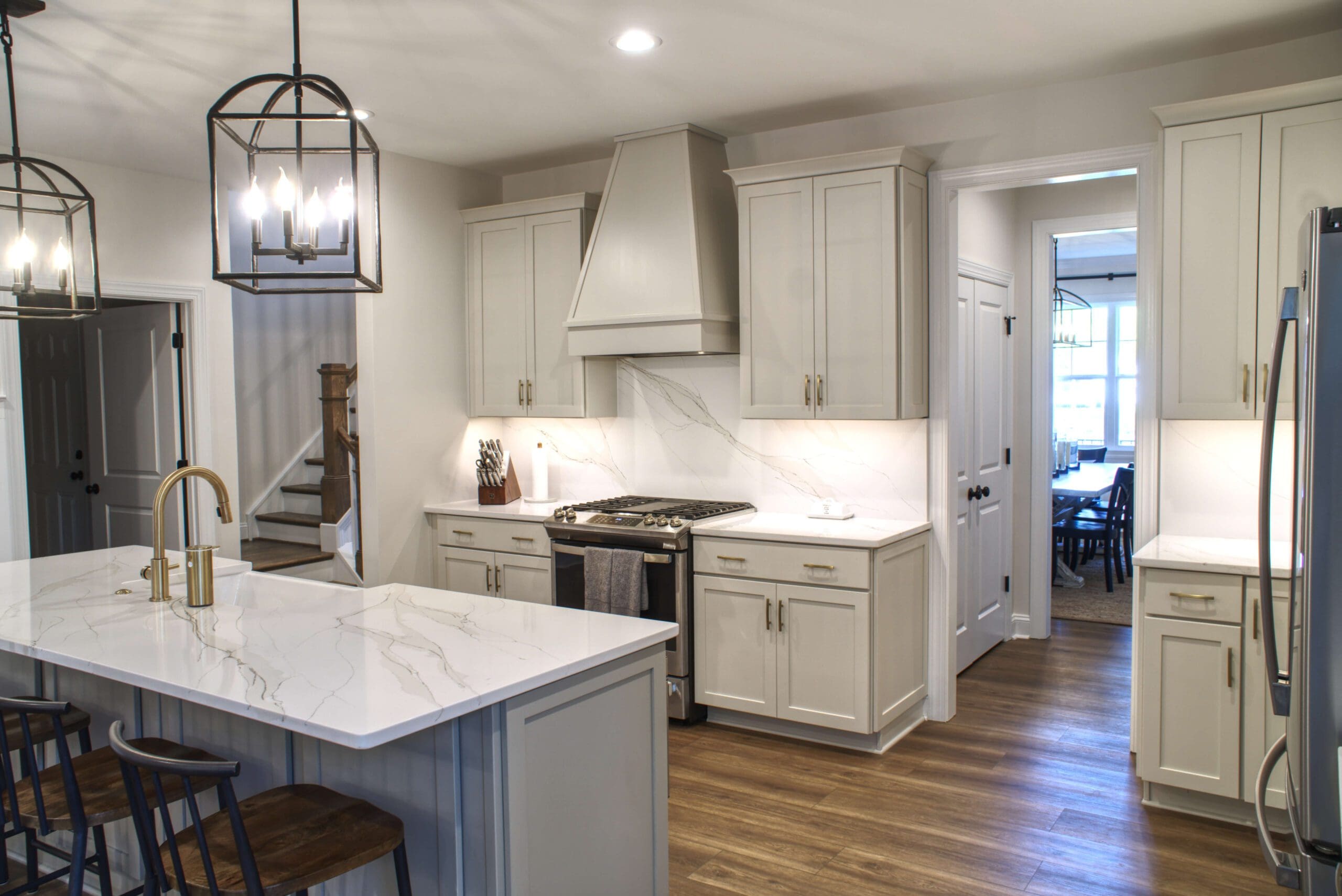 Freshly painted cabinets in Richmond, VA