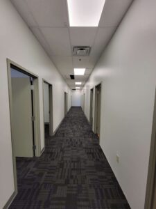 Freshly painted interior of business in Richmond, VA