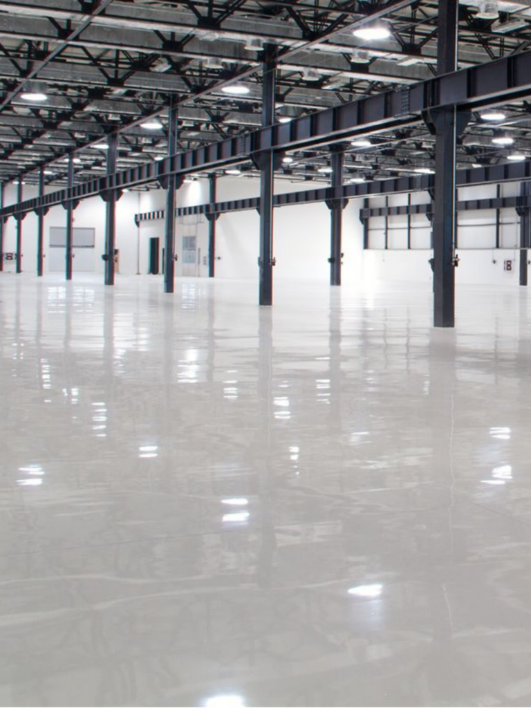 Freshly painted warehouse in Richmond, VA